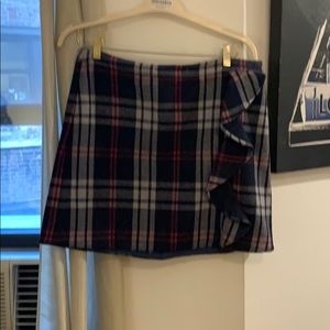 Tartan print J Crew skirt